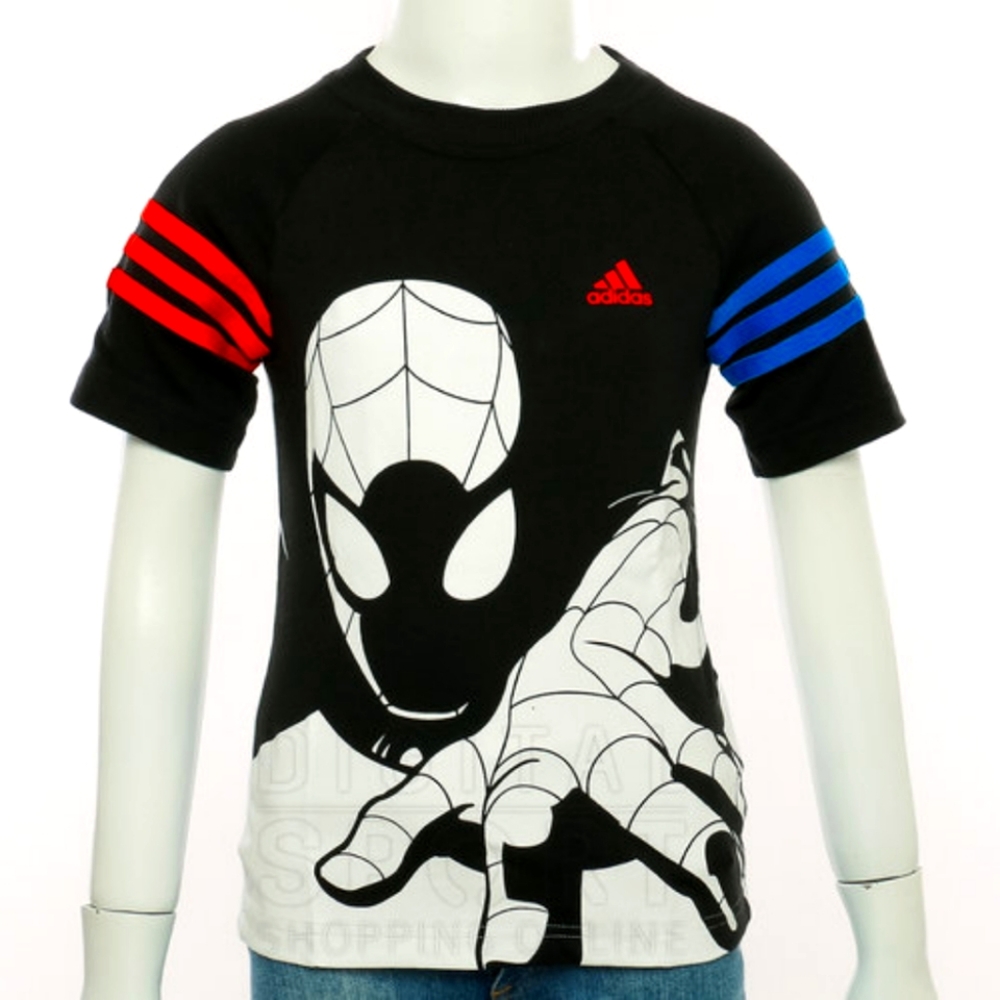 Boys Size 4 Adidas Marvel Spiderman Tee